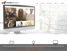 Tablet Screenshot of mediadivision.ch